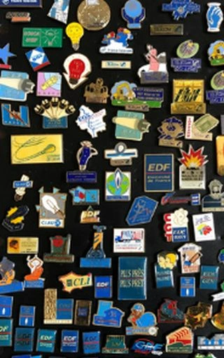 Collection de pin's EDF, GDF, France Télécom